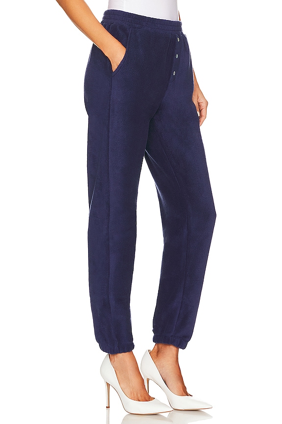 view 2 of 4 PANTALON SWEAT POLAR FLEECE HENLEY in Navy