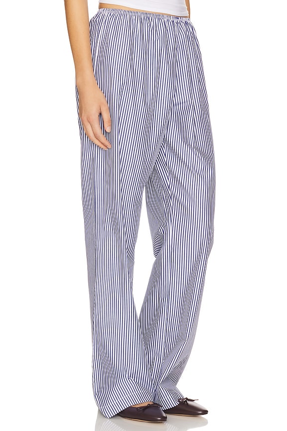 view 2 of 6 The Pop Simple Pant in Navy Stripe