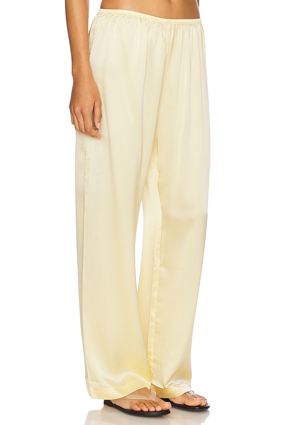 view 2 of 6 The Silk Simple Pant in Butter