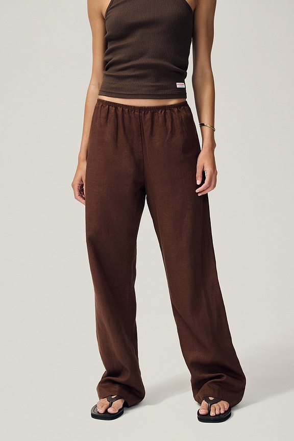 view 2 of 7 x REVOLVE The Linen Simple Pant in Walnut