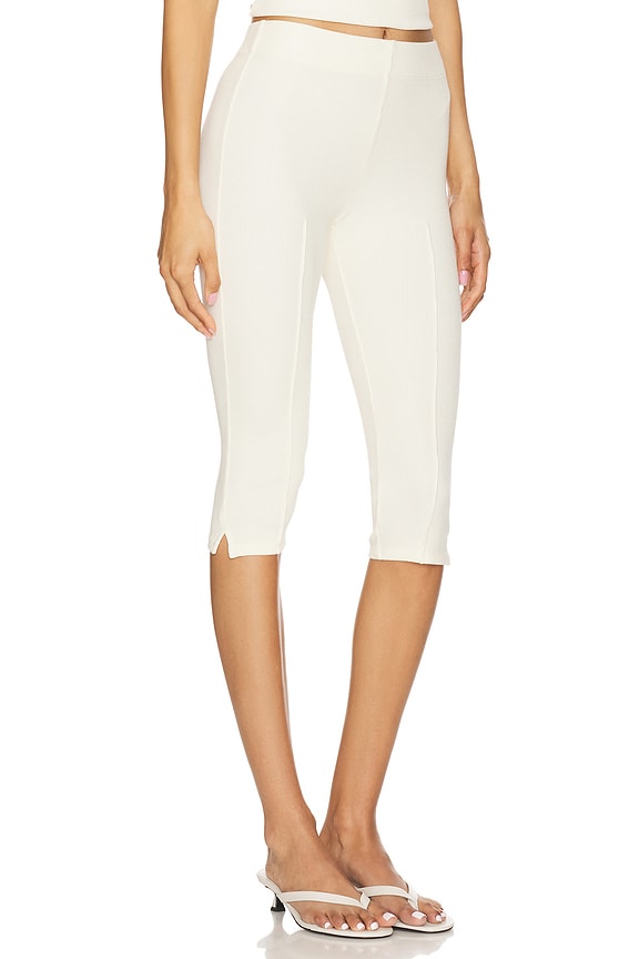 view 2 of 6 PANTALÓN ACANALADO in Creme