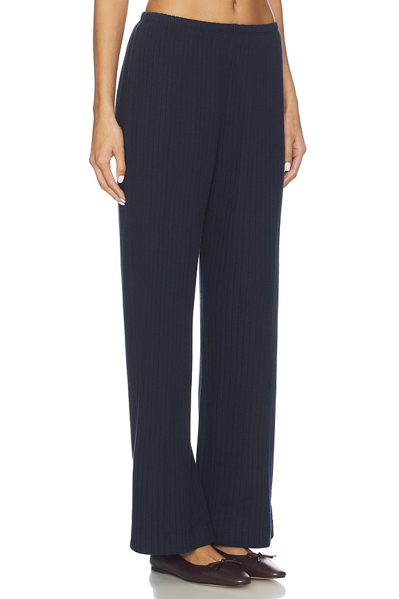 view 2 of 6 The Sweater Rib Simple Pant in Navy