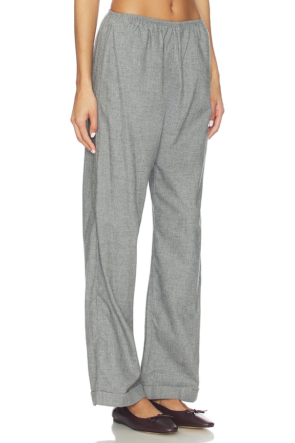 view 2 of 6 The Flannel Herringbone Simple Pant in Charcoal Grey