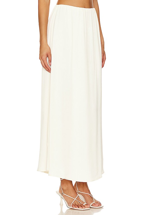 view 2 of 4 SIMPLE 맥시 스커트 in Creme