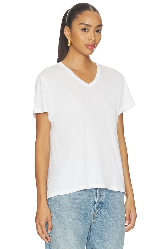 view 2 of 4 The Jersey V-neck Tee in Powder