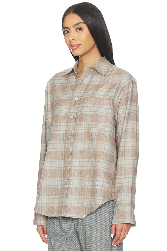 view 2 of 4 The Plaid Flannel Shirt in Charcoal & Walnut