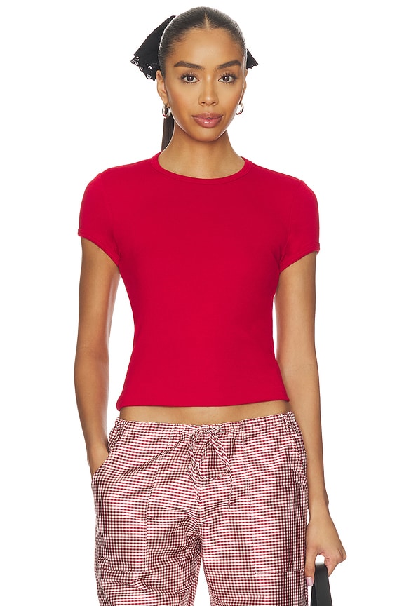 view 1 of 4 The Baby Rib Baby Tee in Bell Pepper