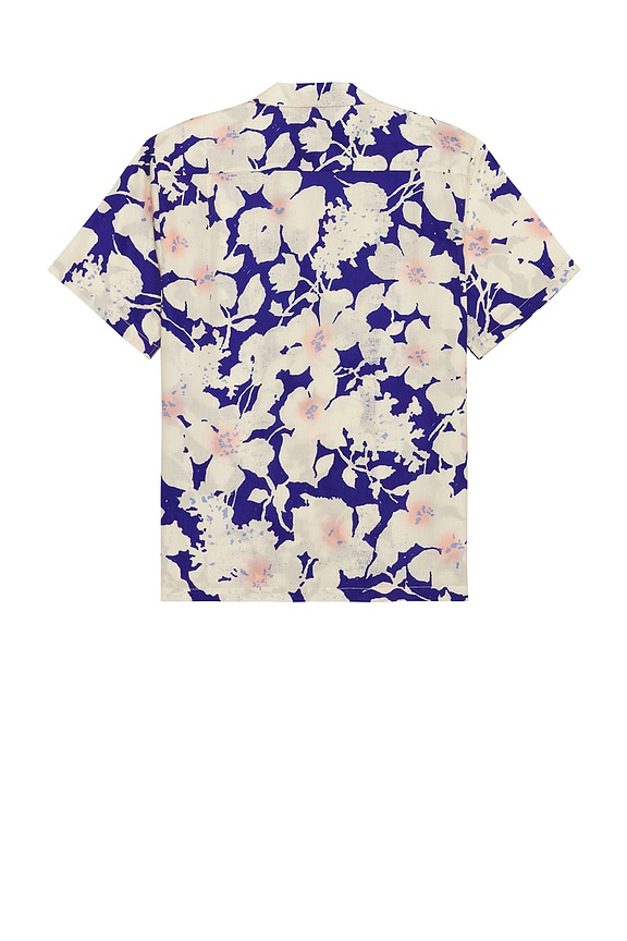 view 2 of 3 Short Sleeve Hawaiian Shirt in Cloud Control