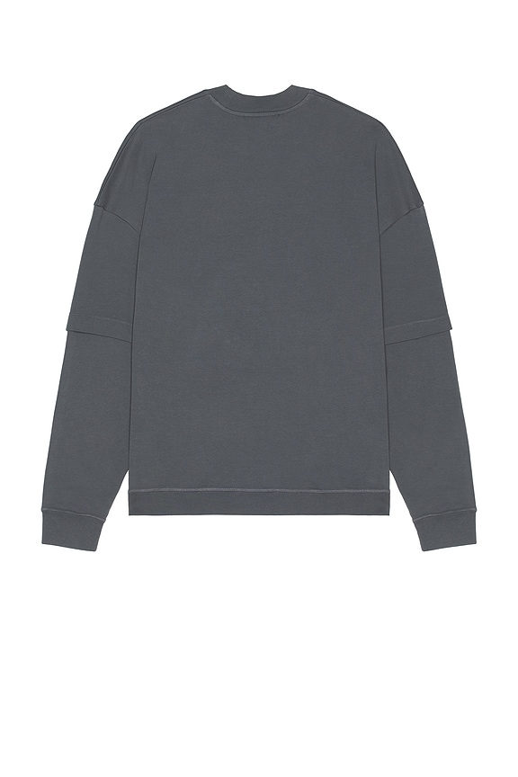 view 2 of 4 Troy Double Sleeve Tee in Grey