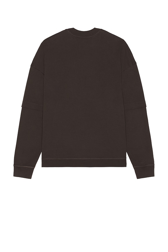 view 2 of 4 Troy Double Sleeve Tee in Brown