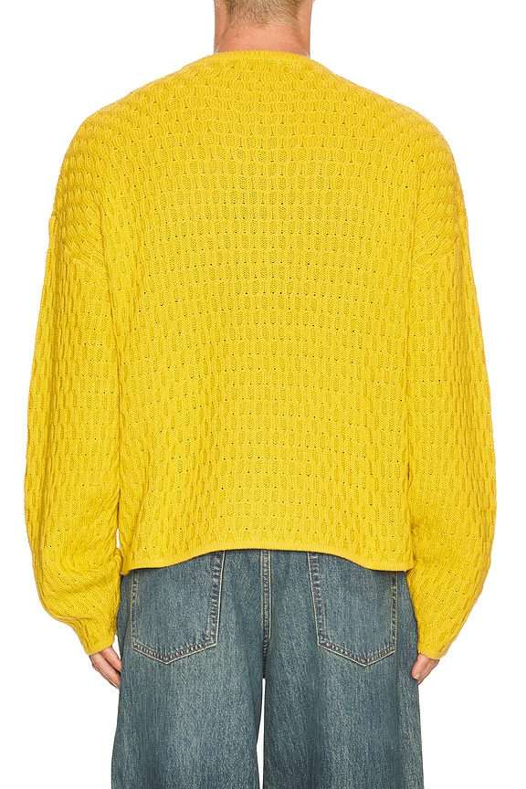 view 2 of 5 Badge Flat Knit Sweater in Misted Yellow