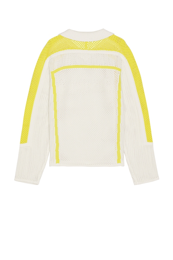 view 2 of 4 Football Knit Sweater in White