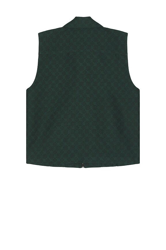 view 2 of 4 Benji Monogram Vest in Pine Green