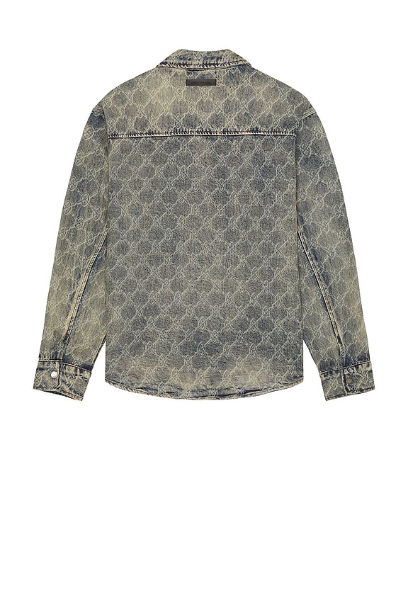 view 2 of 5 Shield Laser Denim Shirt in Blue