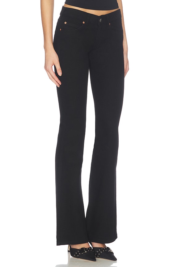 view 2 of 6 Kily Low Bootcut Jeans in Solid Black
