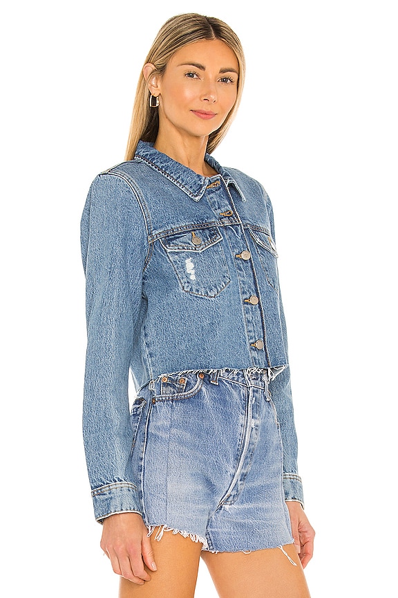 view 2 of 4 X REVOLVE Jeanie Jacket in Blue Jay Ripped