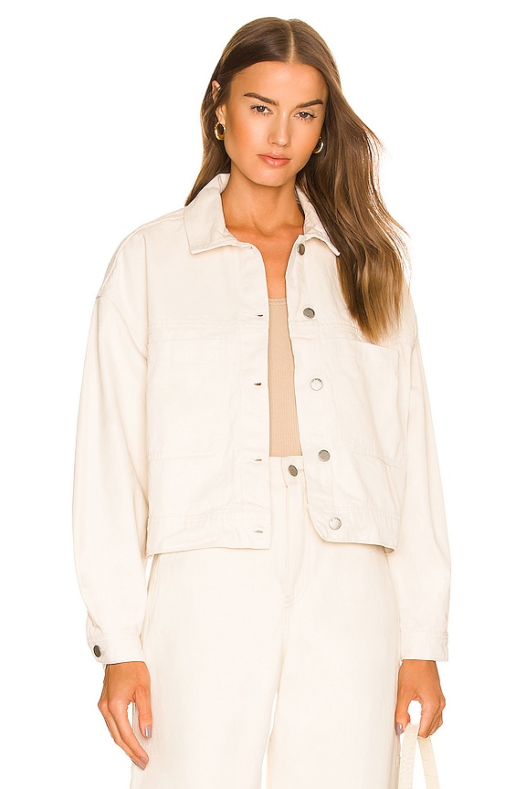 view 1 of 4 Tilly Oversized Denim Jacket in Loom-State