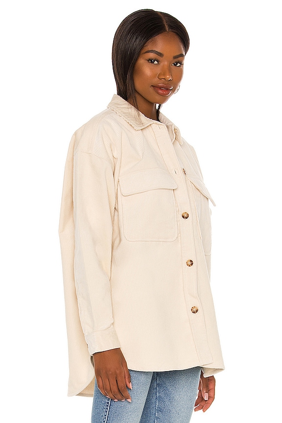 view 2 of 4 Mona Cord Overshirt in Off White Cord