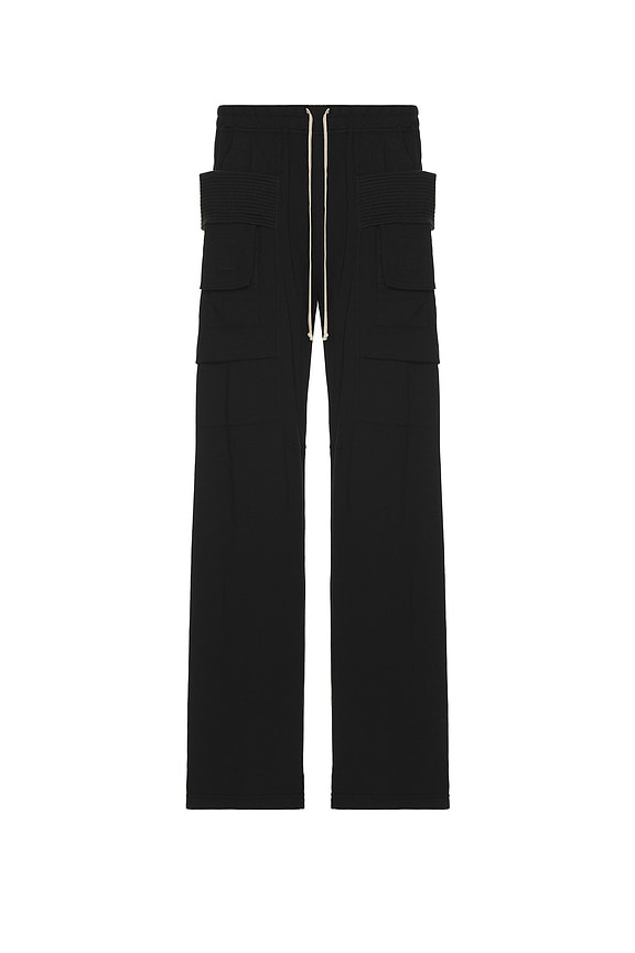 DRKSHDW by Rick Owens Creatch Cargo Drawstring Pants in Black