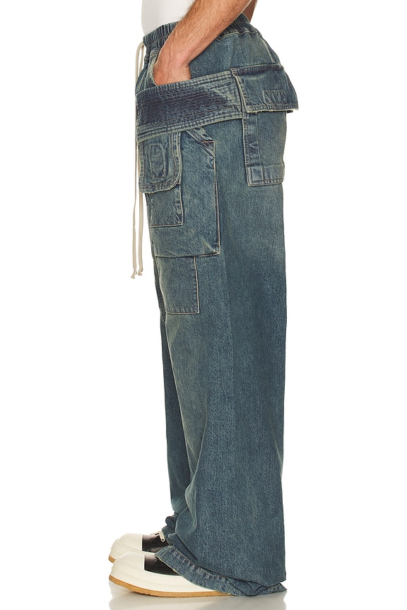 view 2 of 5 Creatch Wide Cargo Drawstring in Washed Indigo