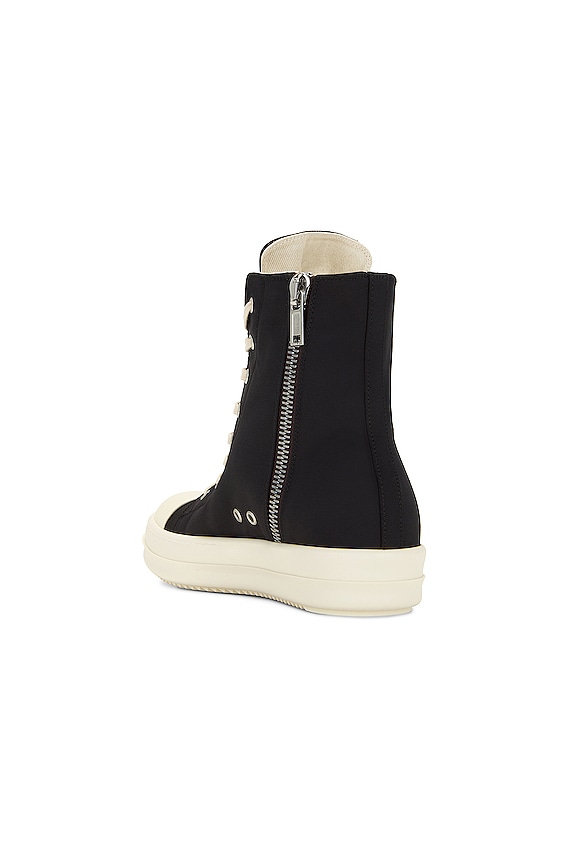 DRKSHDW by Rick Owens High Top Sneaks with Pentagram Embroidery in