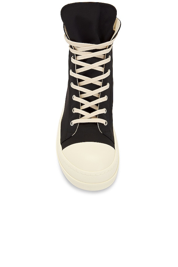 DRKSHDW by Rick Owens High Top Sneaks with Pentagram Embroidery in