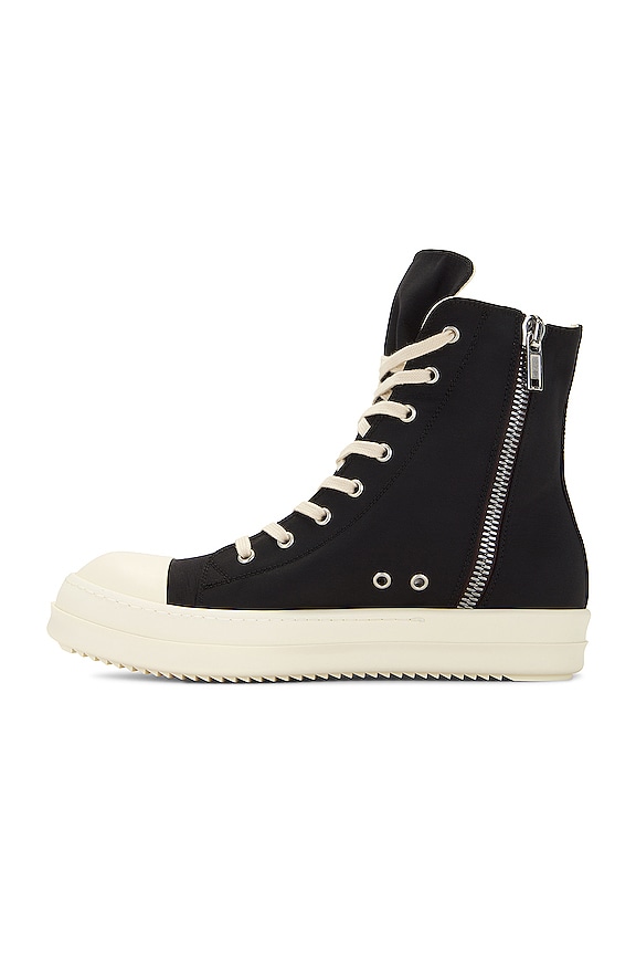 DRKSHDW by Rick Owens High Top Sneaks with Pentagram Embroidery in