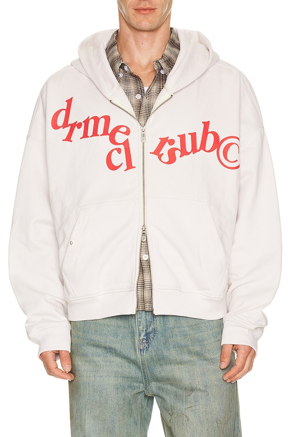 view 1 of 4 SWEAT À CAPUCHE HANGING LETTERS in Off White
