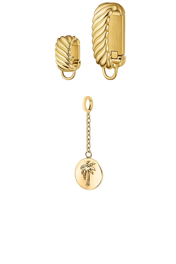 view 2 of 2 Calm Palm Memento Charm Starter Set in Gold