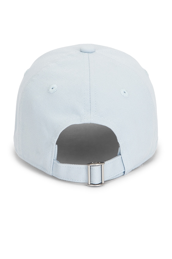 view 2 of 2 Casquette Slogan Calligraphy in Light Blue