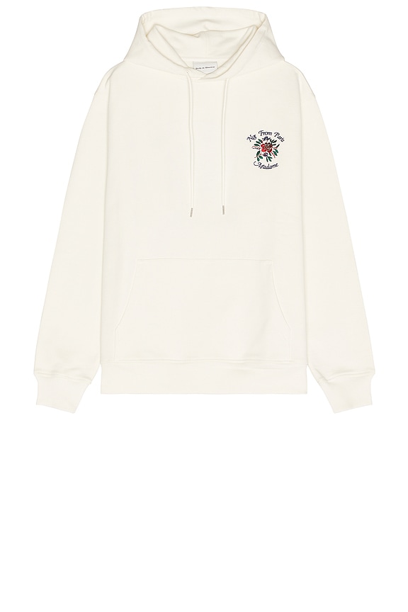 view 2 of 4 Le Hoodie Slogan Fleurs in Cream