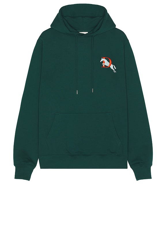 view 2 of 4 Polo Hoodie in Dark Green