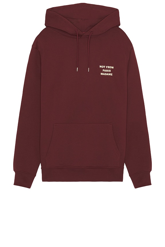 view 2 of 5 Le Hoodie Slogan in Wine