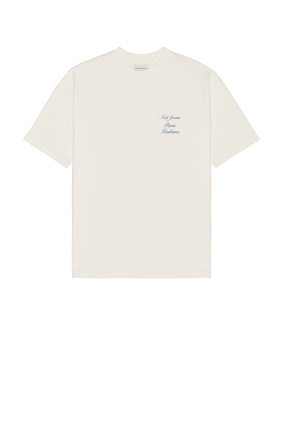 view 2 of 3 Cursive T-Shirt in Off White