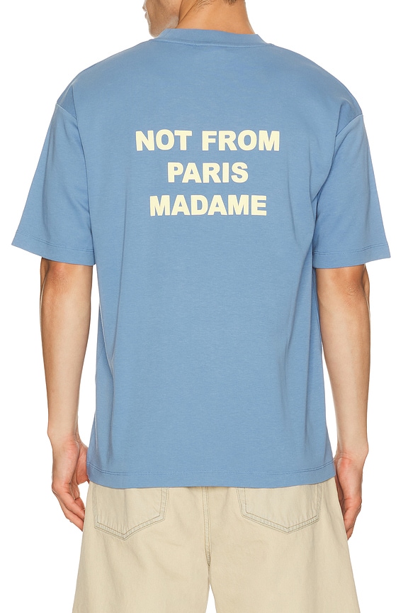 view 2 of 4 Le T-Shirt Slogan in Atlantic Blue