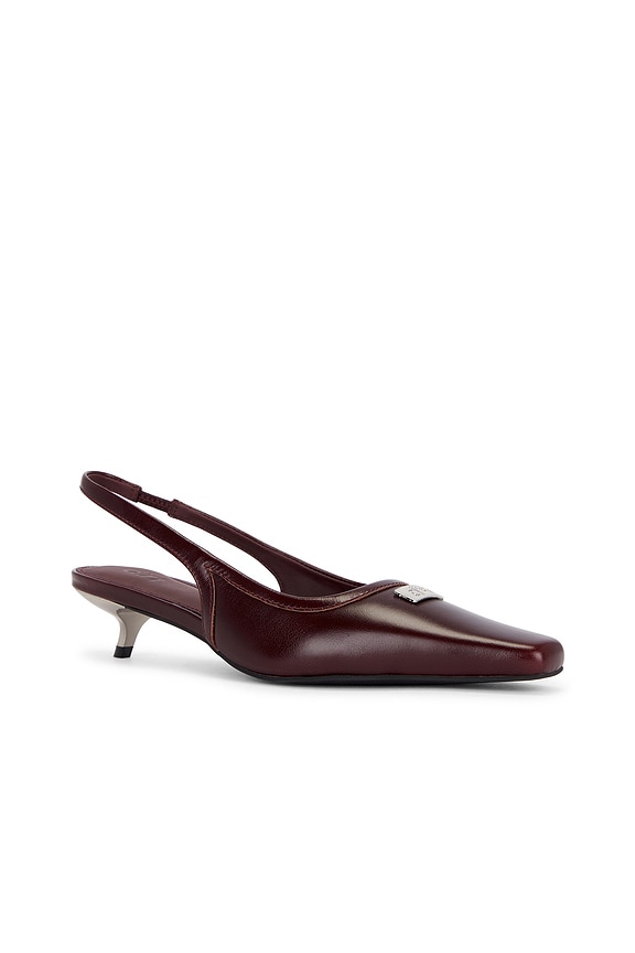 view 2 of 5 Slingback Pump in Maroon