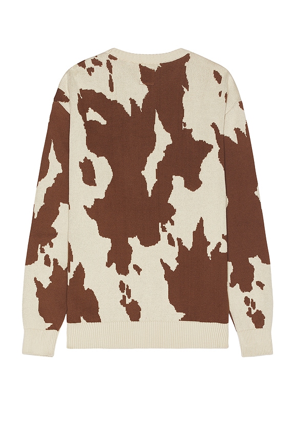 view 2 of 4 Cow Print Sweater in Brown Multi