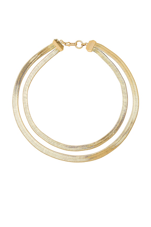 view 2 of 3 COLLAR LISA in 12k Shiny Gold