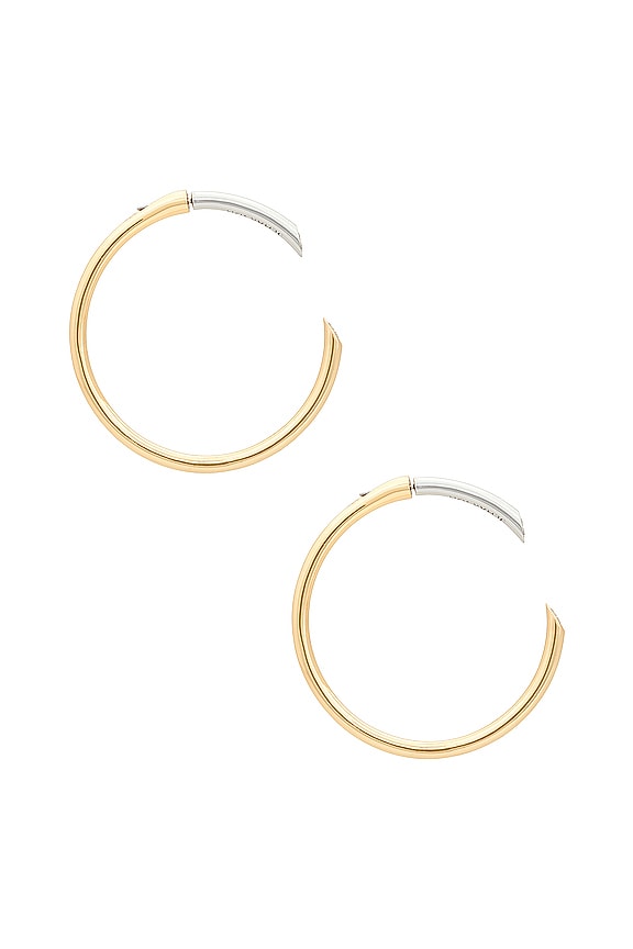 view 2 of 3 Gigi Hoops in Gold & Silver