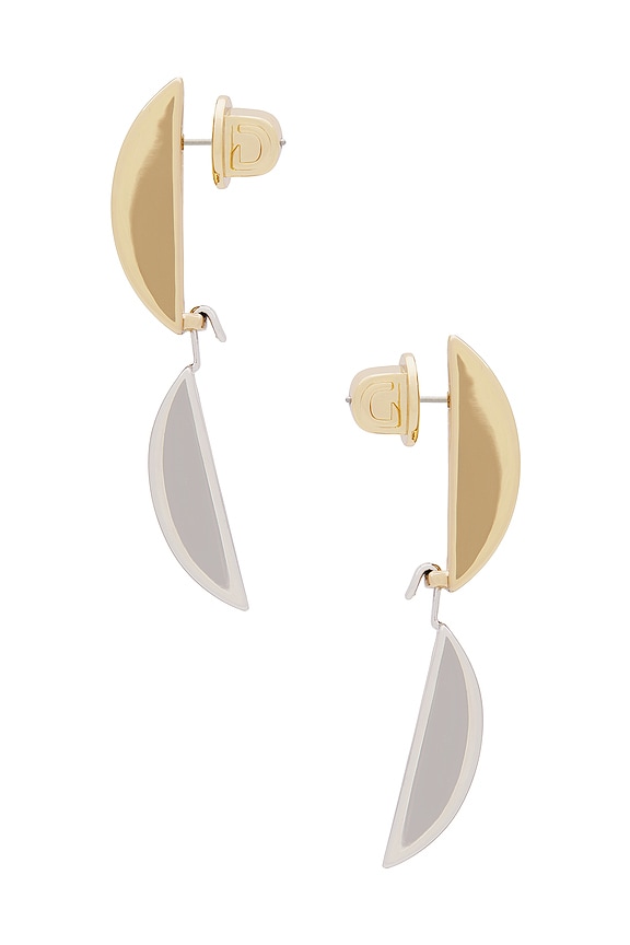 view 2 of 2 PENDIENTES EVERLY in Gold & Silver