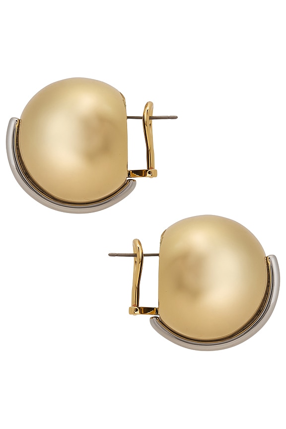view 2 of 2 Jane Oversized Stud Earrings in Gold & Silver