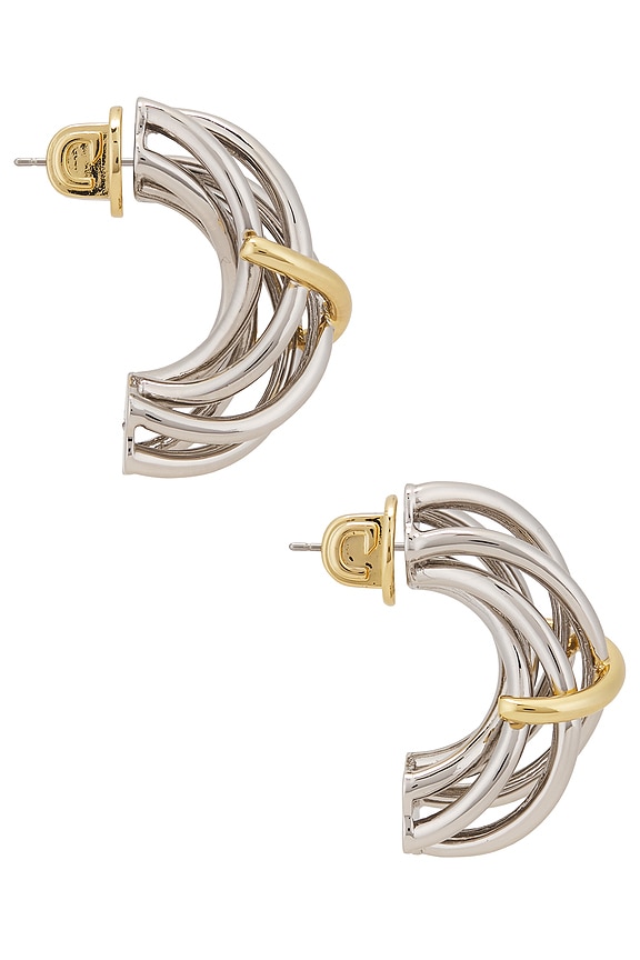 view 2 of 3 Sloane Earrings in Gold & Silver