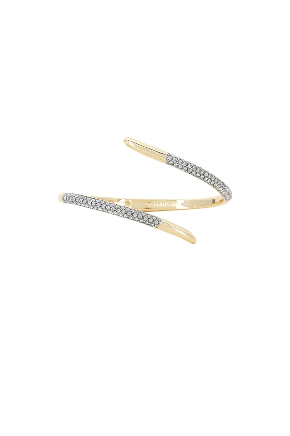 view 2 of 3 Vesey Cuff Bracelet in Gold, Gunmetal, & Crystal