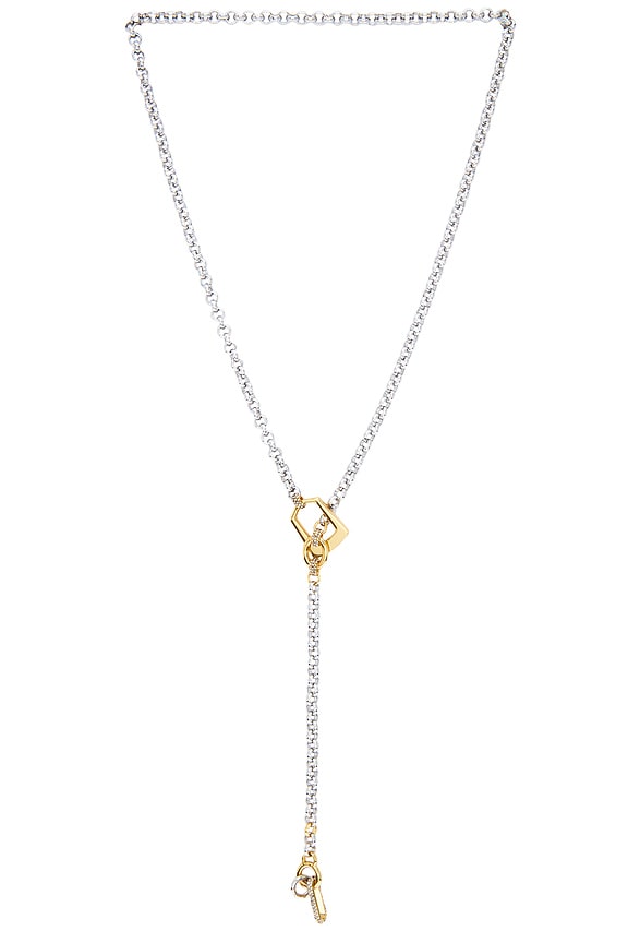 view 1 of 2 Juno Necklace in Gold, Ir & Crystal