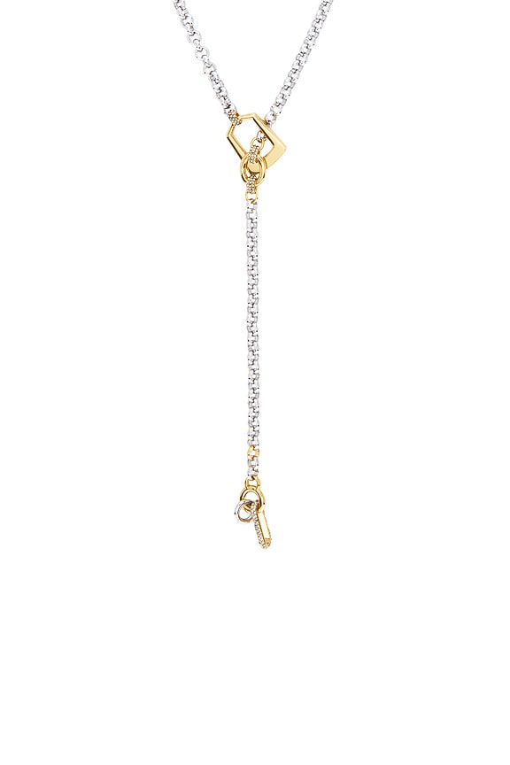 view 2 of 2 Juno Necklace in Gold, Ir & Crystal