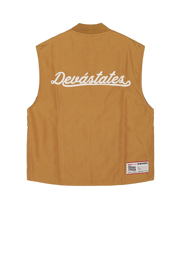 view 2 of 5 Faith Work Vest in Khaki & Brown