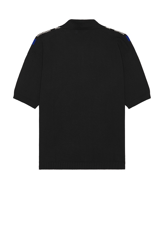 view 2 of 5 Junior Zip Knitted Polo in Black & Multi