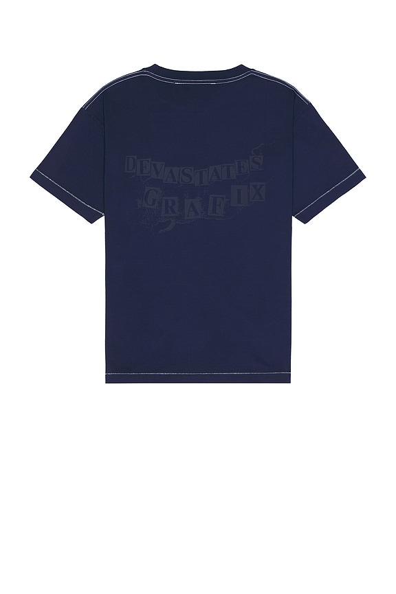 view 2 of 3 Tシャツ in Indigo Dyed Blue