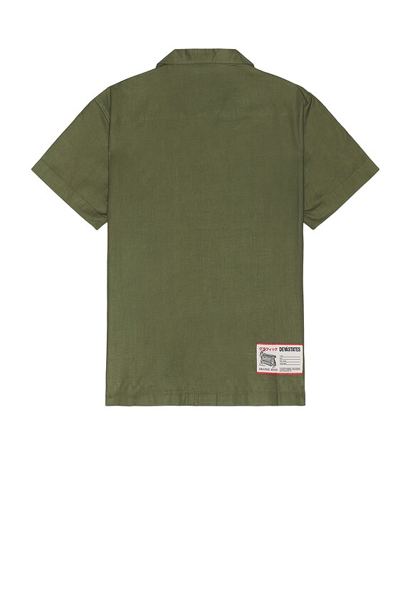 view 2 of 4 Relic Embroidered Shirt in Olive Green
