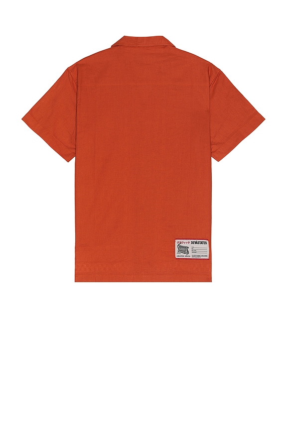 view 2 of 4 Relic Embroidered Shirt in Red & Terracotta